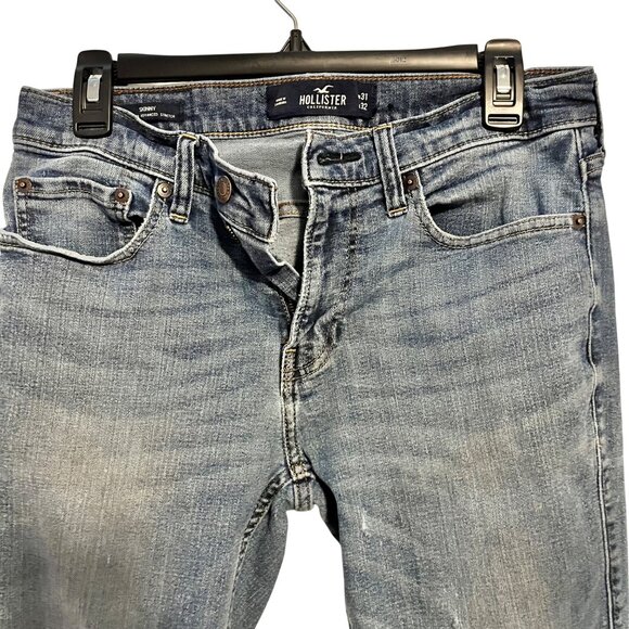 Hollister mens Skinny Jeans 31 x 32 Advanced Stretch Denim Blue - Picture 2 of 13